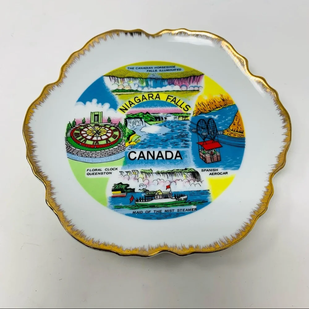 Vintage Niagara Falls Canada Collectible Wall Plate for Plate Wall